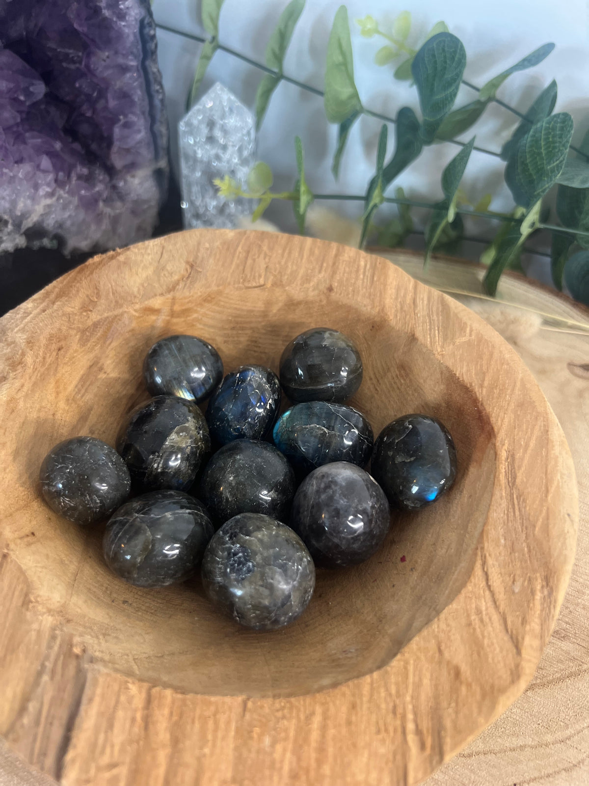 Pierre rouler labradorite