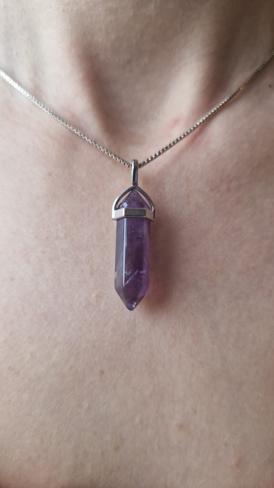 Pendentifs Pointe Améthyste Chevron