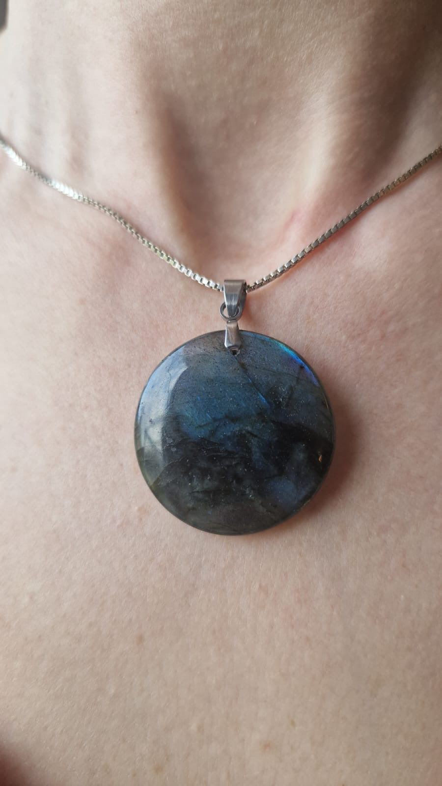 Pendentif Labradorite Extra rond