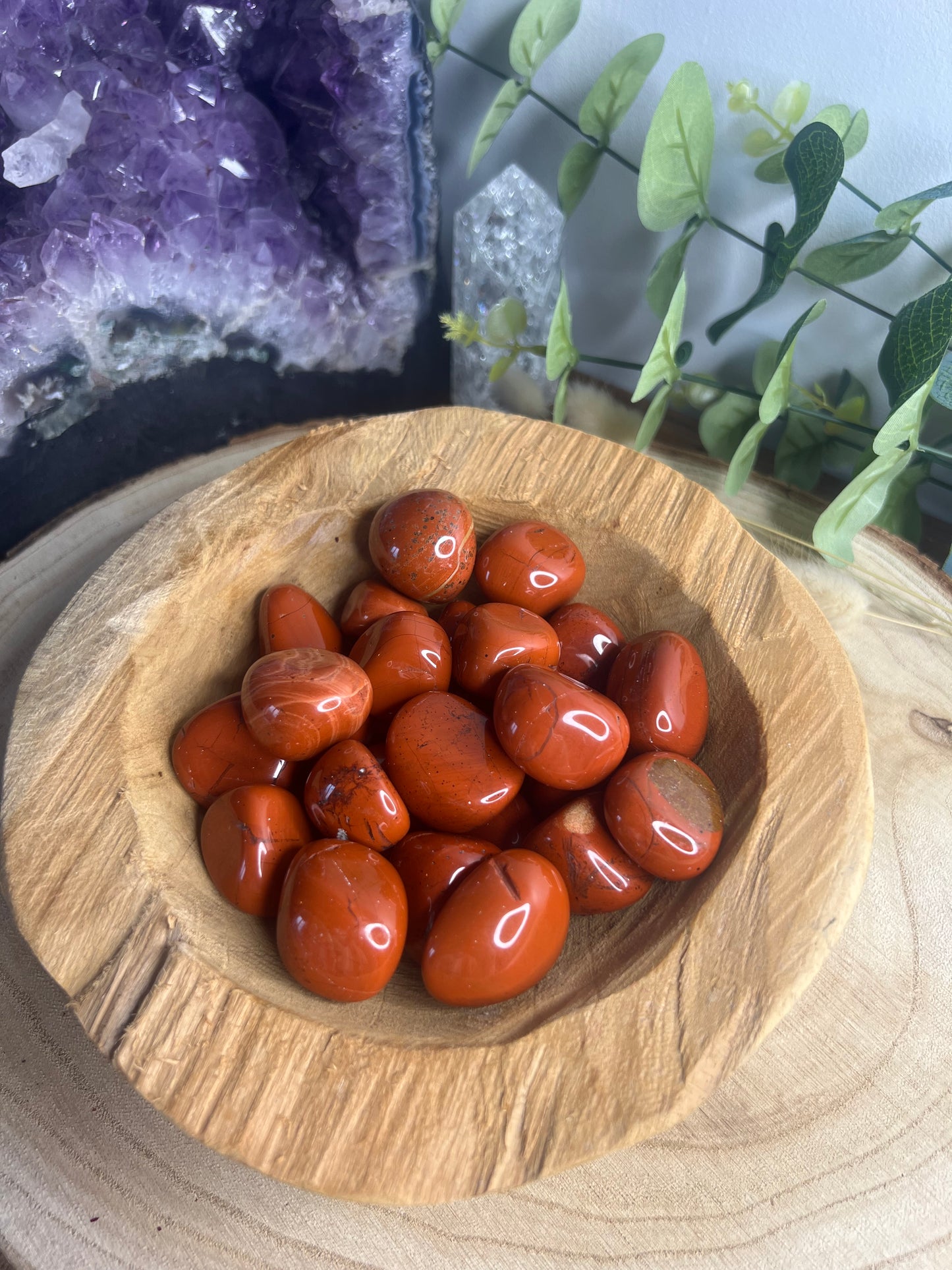 Pierres rouler Jaspe rouge