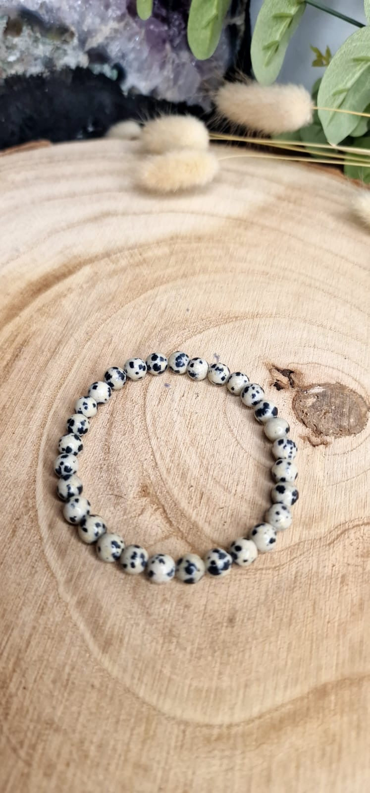 Bracelet Jaspe Dalmatien