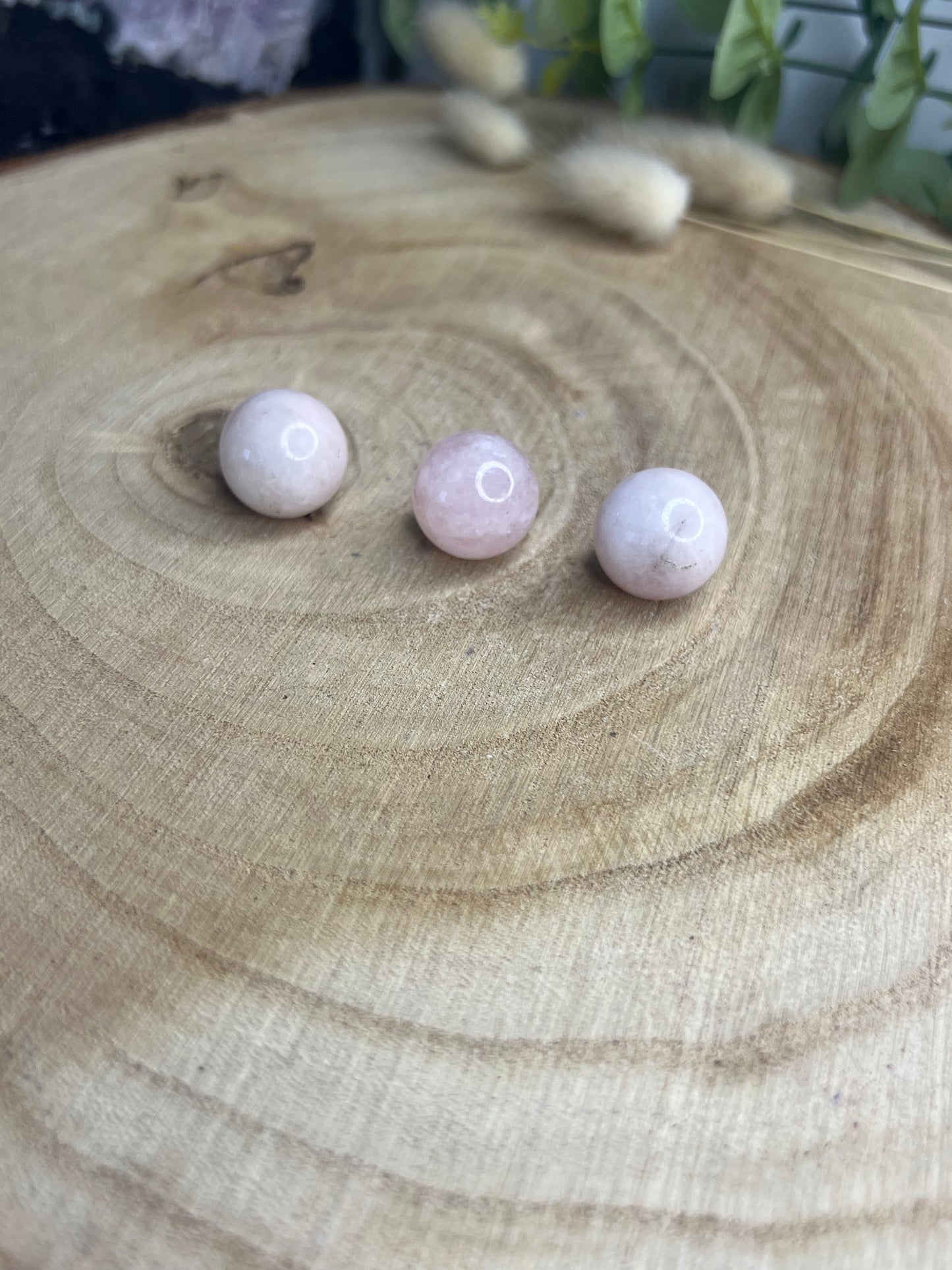 Mini-sphères en morganite, 20-25 mm
