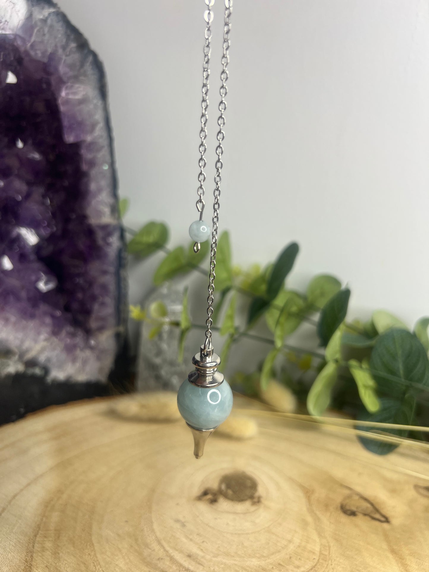 Pendule sphère Aigue Marine