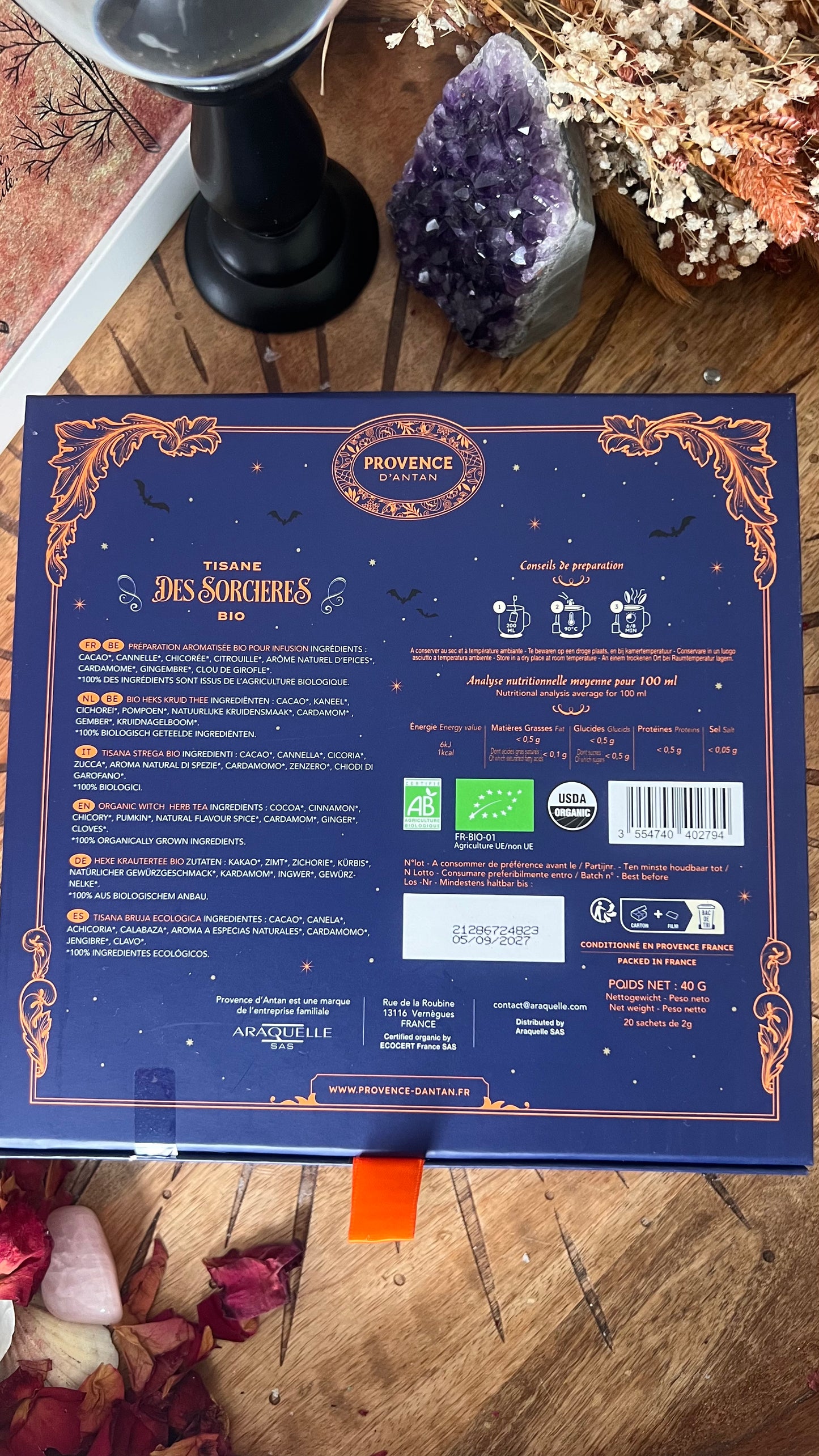 Coffret Tisane des Sorcières Bio Provence d’Antan - 20 sachets