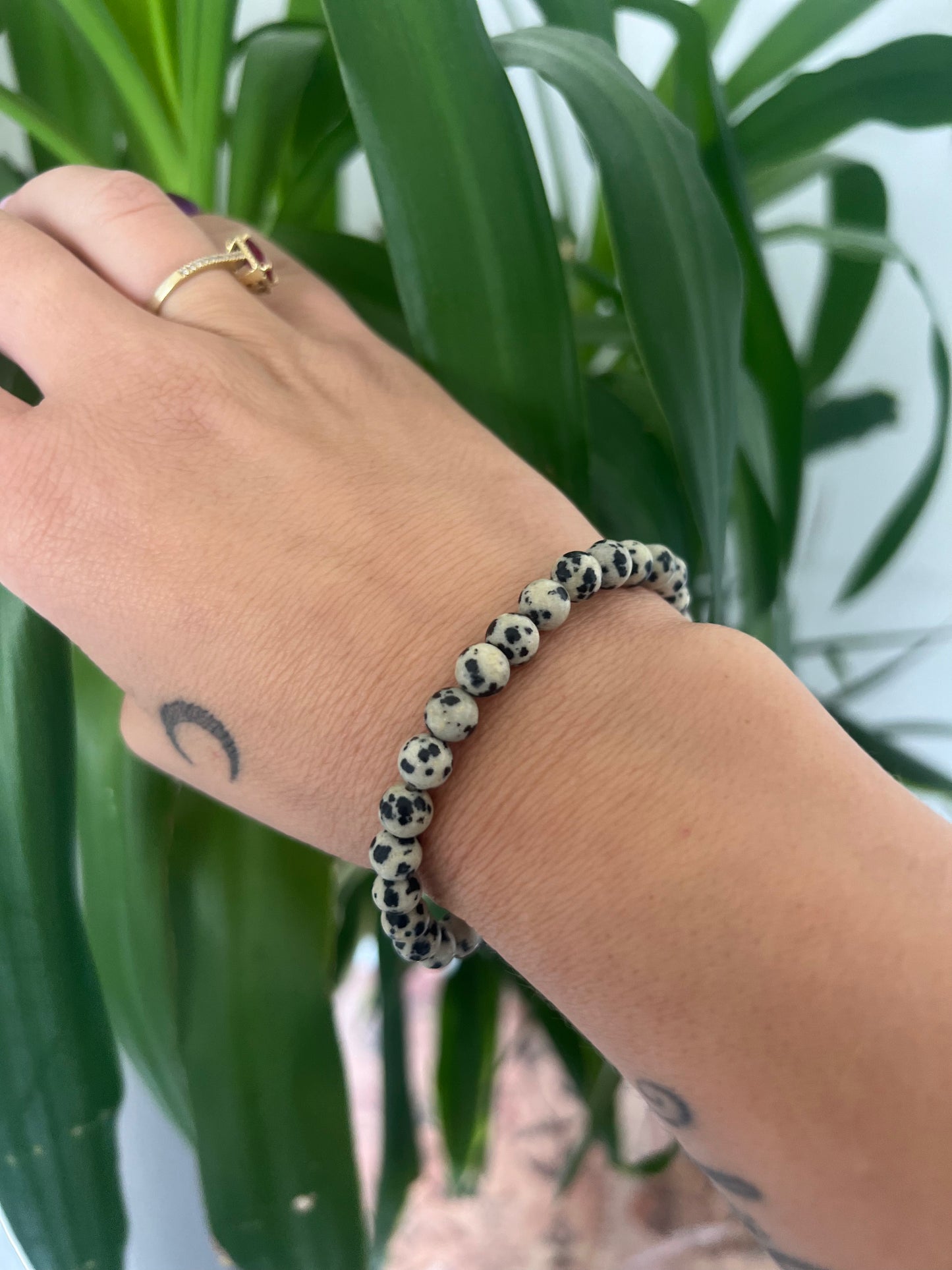 Bracelet Jaspe Dalmatien