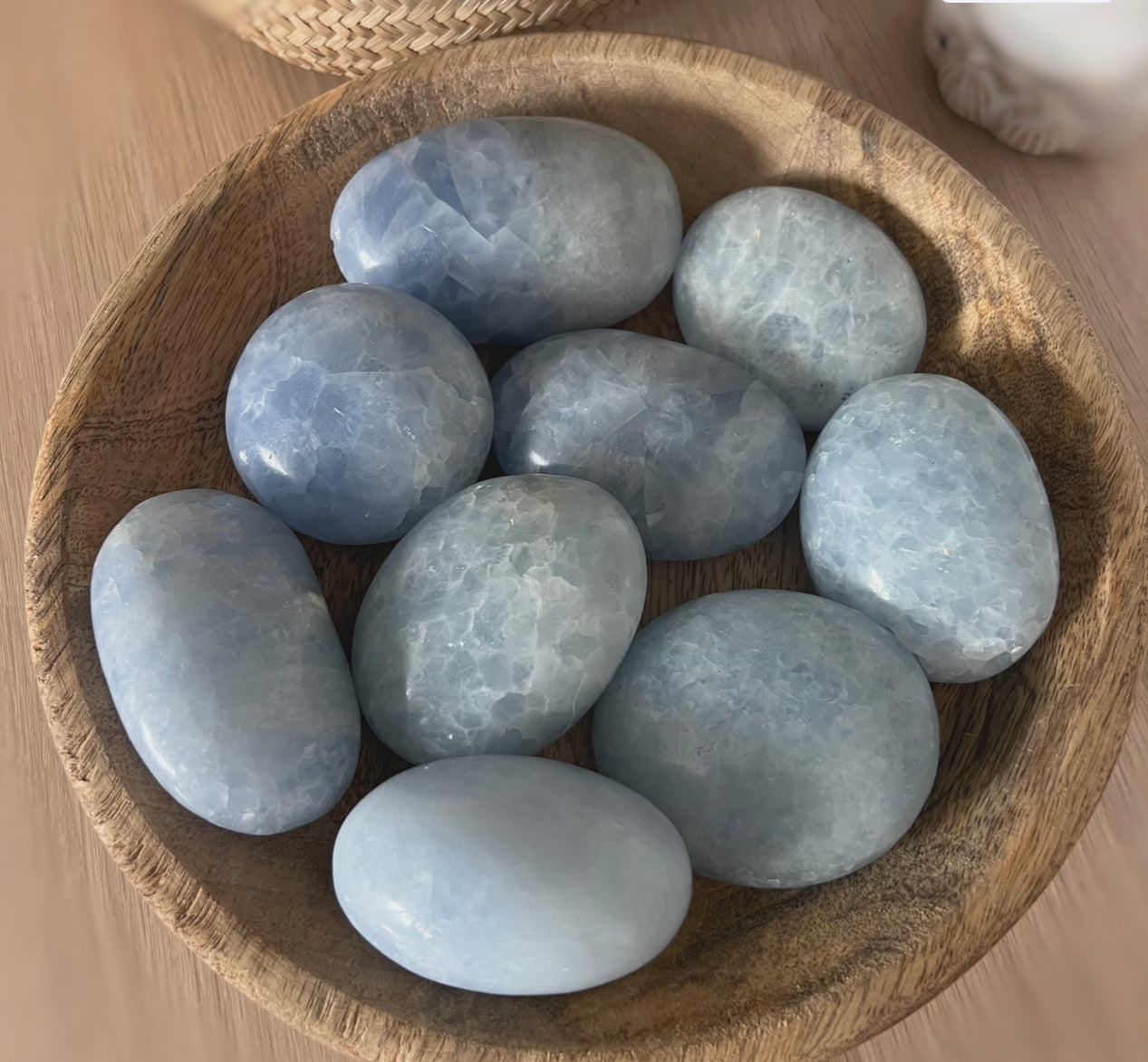 Pierre calcédoine bleu