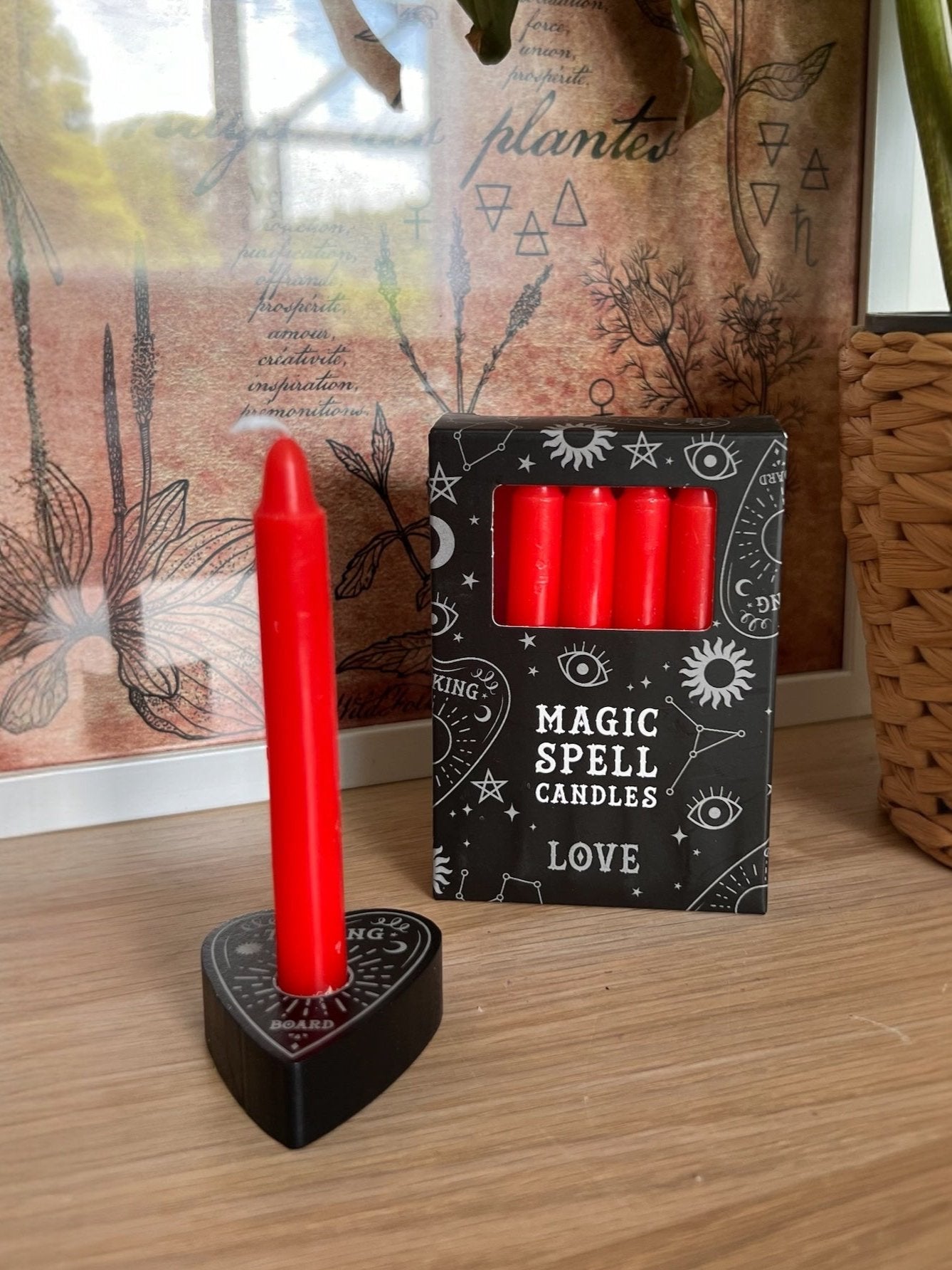 Boite de 12 bougies - Rituel Passion, Courage, Sexualité et Force