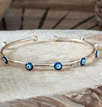 Bracelet or oeil mataki fantaisie