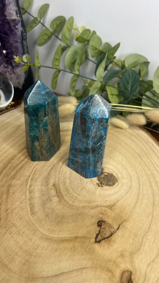 Obélisque Apatite Bleu