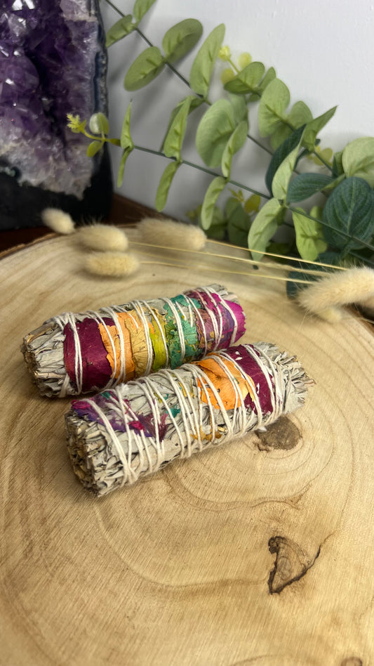 Baton Sauge Blanche & 7 Chakras 25-35g 10cm