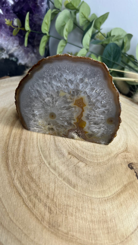 Cristal agate semi poli