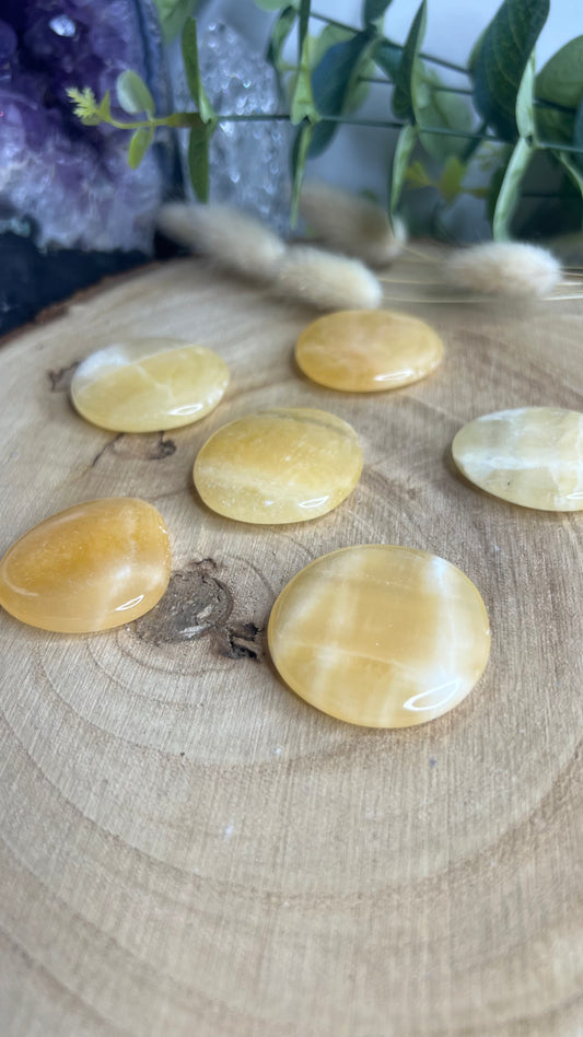 Pierre plate calcite orange