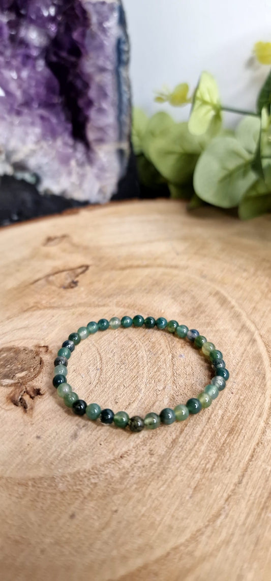Bracelet Agate mousse