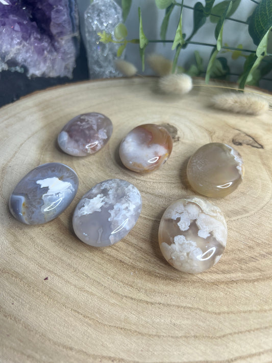 Pierre Plate Agate Fleur