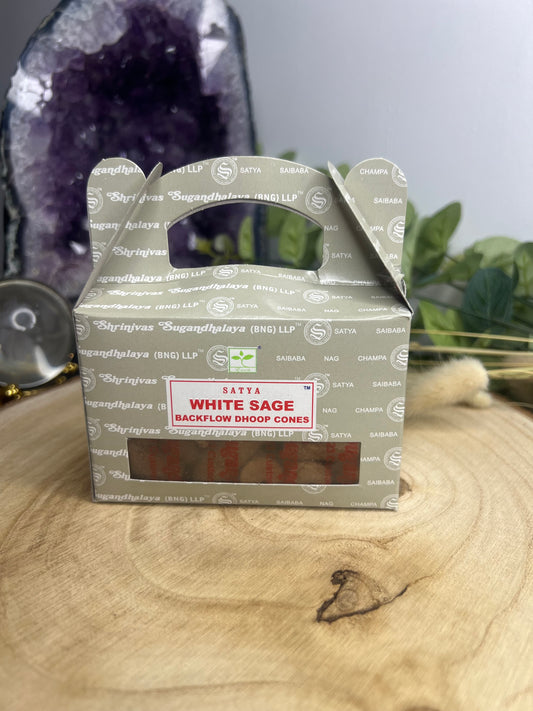Boîte de 24 cônes d’encens de sauge blanche