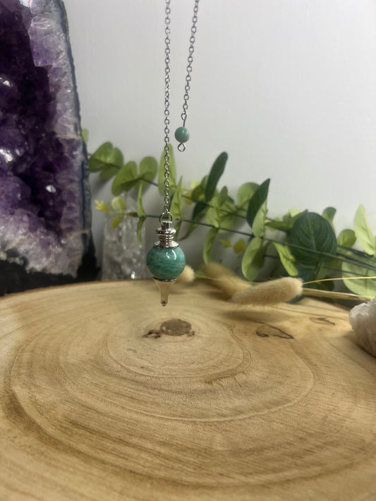 Pendule sphère Amazonite  4cm