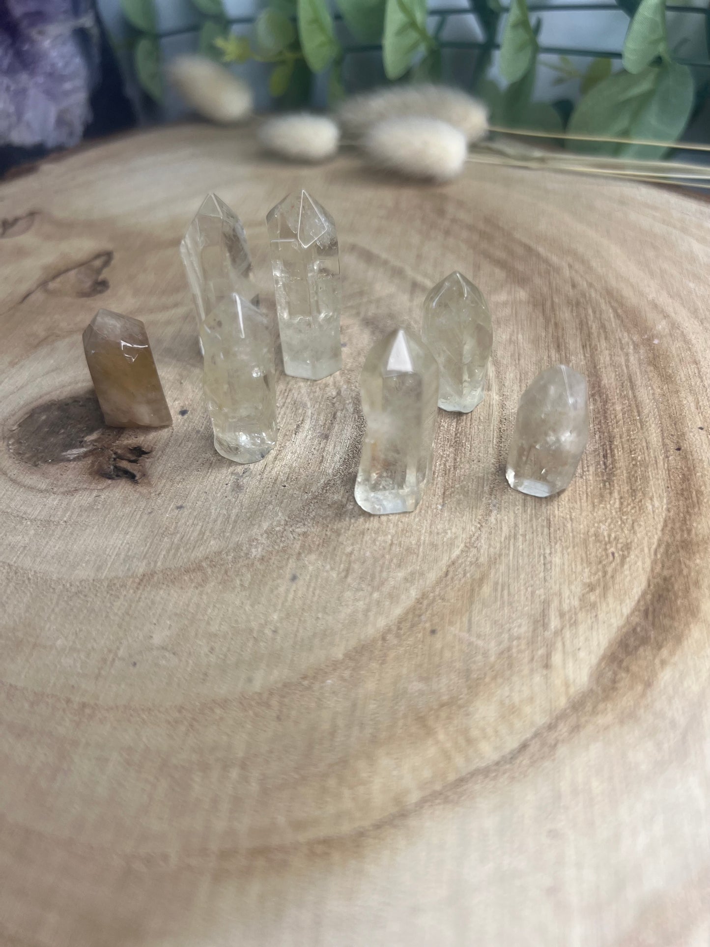 Petites Pointes veritable Citrines Naturelles