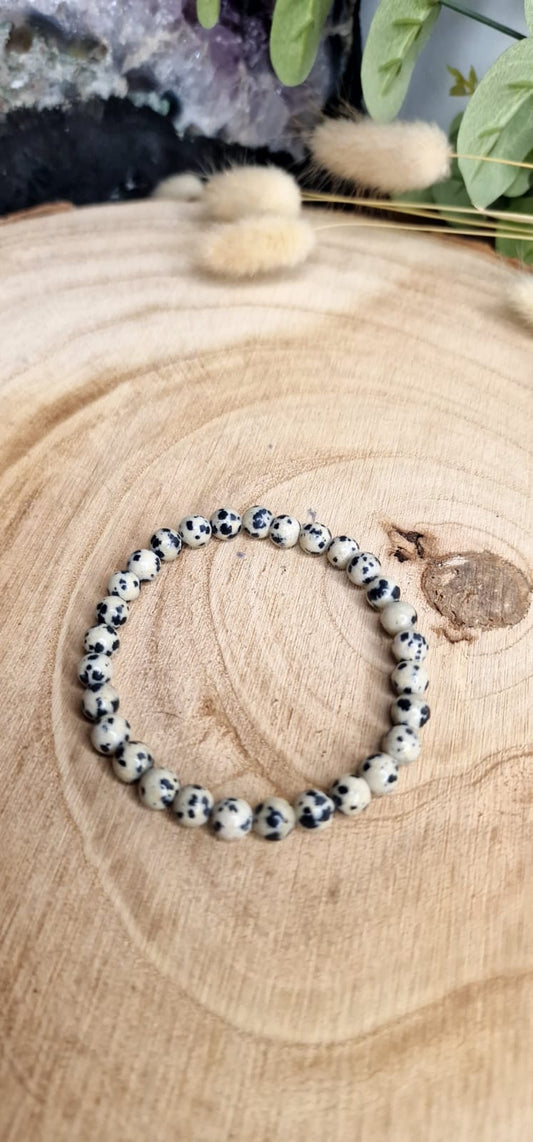 Bracelet Jaspe Dalmatien