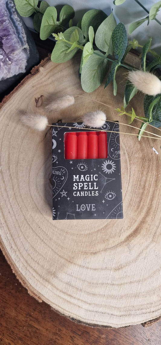 Boite de 12 bougies - Rituel Passion, Courage, Sexualité et Force