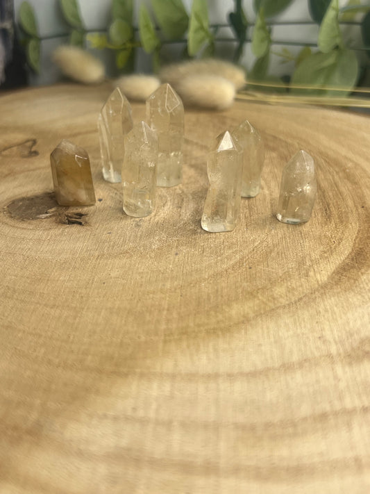 Petites Pointes veritable Citrines Naturelles