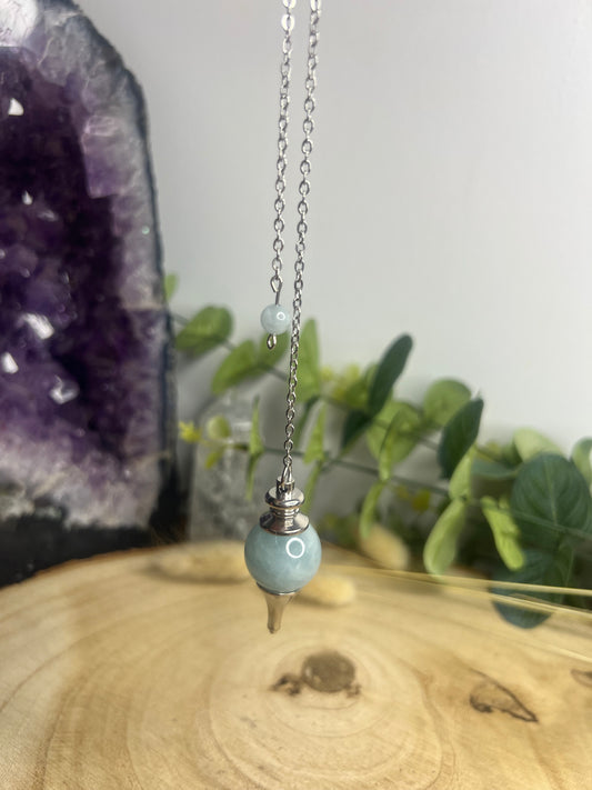 Pendule sphère Aigue Marine