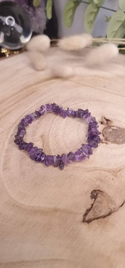 Bracelet Chips Améthyste