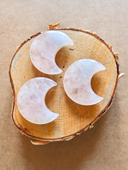 Croissant de lune Quartz Rose