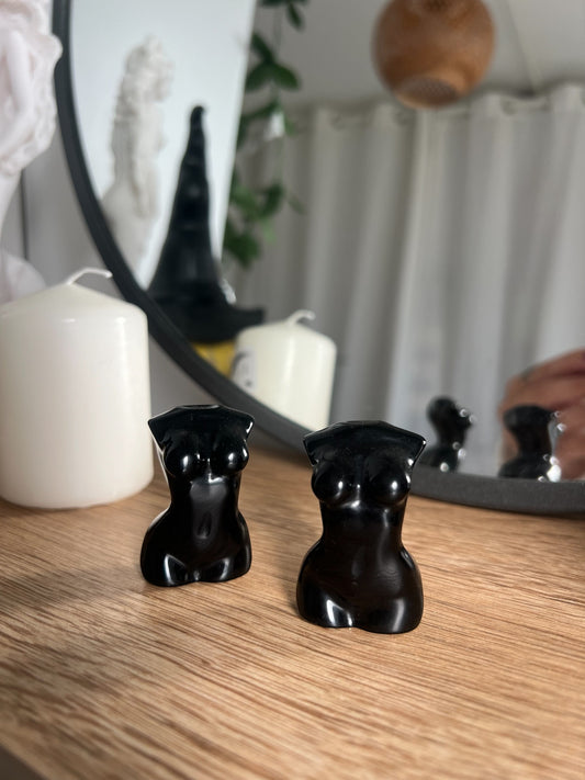 Buste femme obsidienne