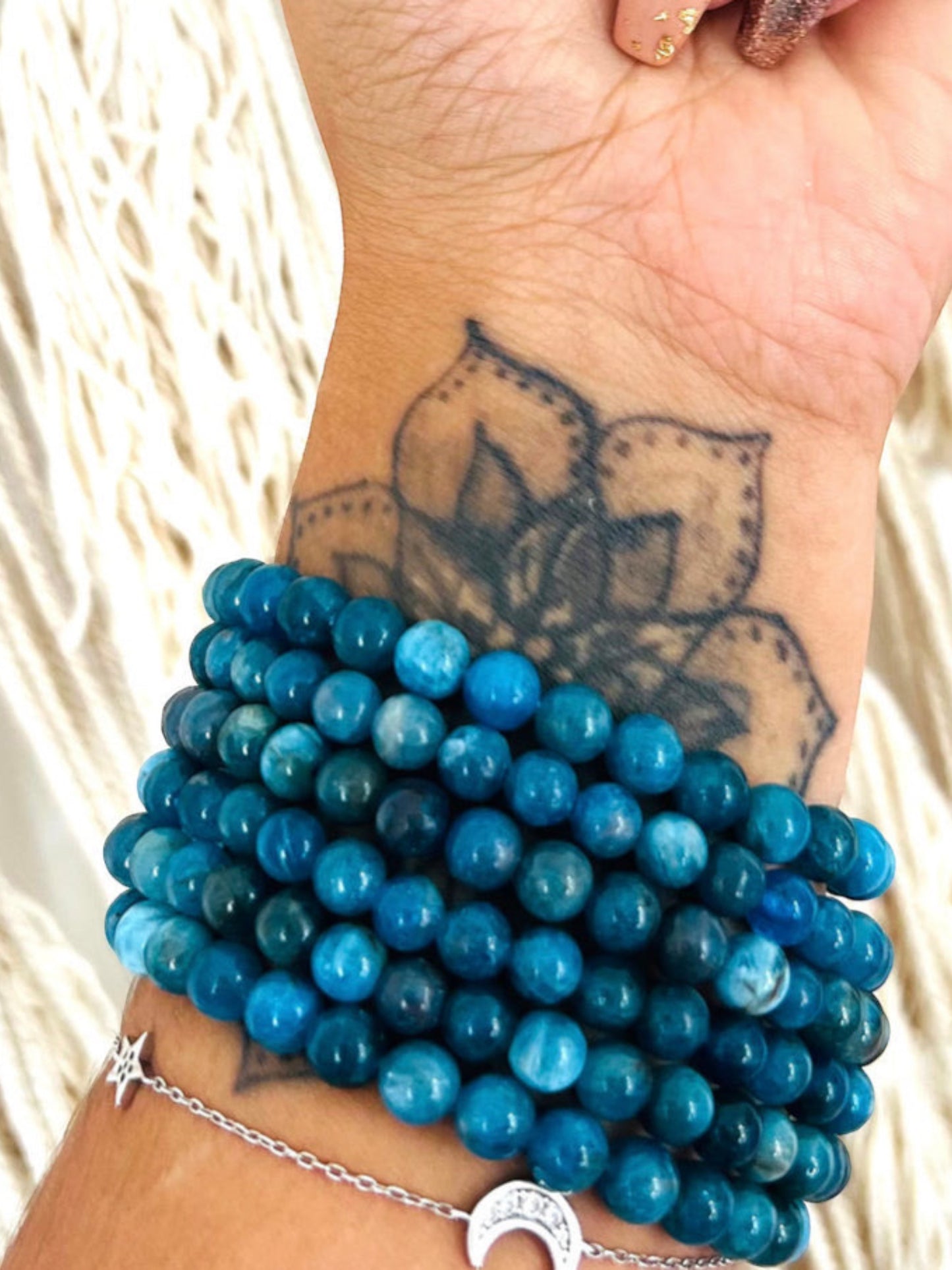 Bracelet Apatite bleu